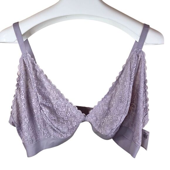 NWT Old Navy Womens Lace Coquette Bra Bralette Size 4X Lavender Medium Support - Picture 1 of 5